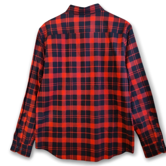 Banana Republic Untucked Slim Fit Mens Button Down Luxe Flannel - Picture 6 of 8